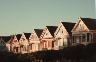 Row of townhomes